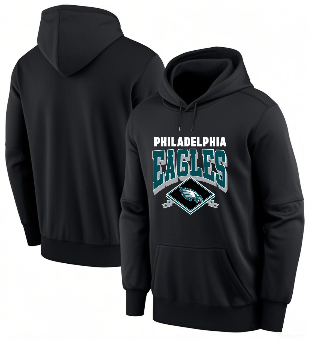 Men 2025 Philadelphia Eagles black hoodie style 18->philadelphia eagles->NFL Jersey
